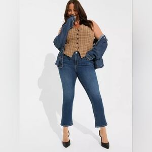 Torrid City Twill Menswear Plaid Vest In 3 (22/24)